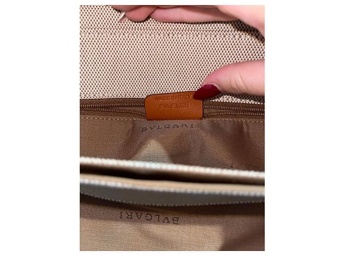 Bulgari Tasche beige Leinwand - Ansicht 8