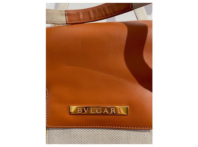 Bulgari Tasche beige Leinwand - Ansicht 9