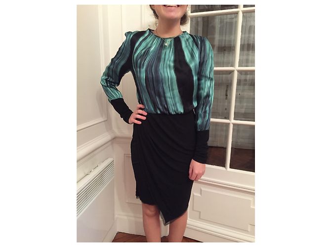 Roberto Cavalli Cavalli Class Kleid T.36 Schwarz - Ansicht 3