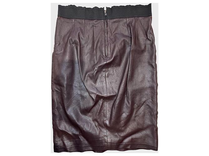 Gonna Dolce & Gabbana bordeaux T.40 Bordò - vista 3