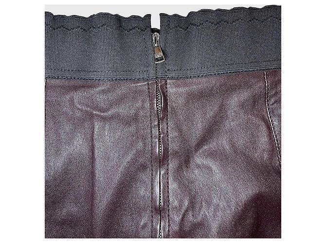 Gonna Dolce & Gabbana bordeaux T.40 Bordò - vista 4
