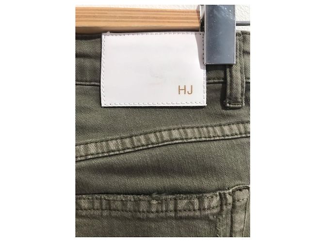 Autre Marque Vaqueros Slim Heartless Kaki de Algodón Caqui - vista 3