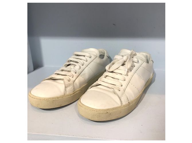 Autre Marque Sneakers Saint Laurent bianche T.38 IT Bianco - vista 3
