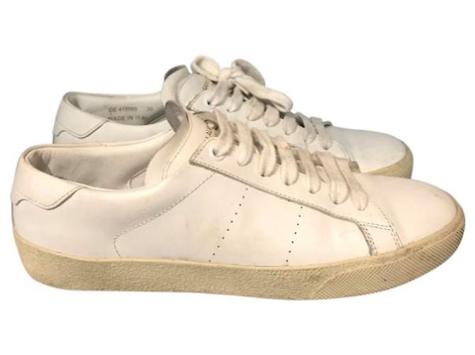 Autre Marque Sneakers Saint Laurent bianche T.38 IT Bianco - vista 7