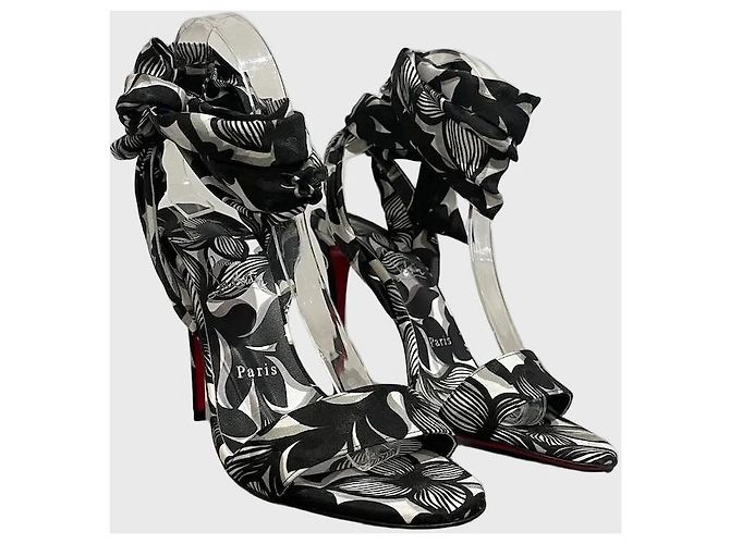 Sandali Christian Louboutin neri T.38 Nero - vista 2