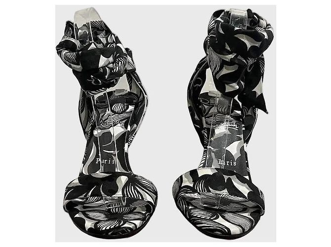Sandali Christian Louboutin neri T.38 Nero - vista 3
