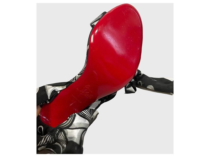 Sandali Christian Louboutin neri T.38 Nero - vista 6