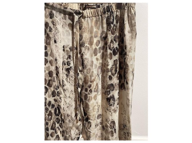 Pantalon Roberto Cavalli beige T.40 - vue 2