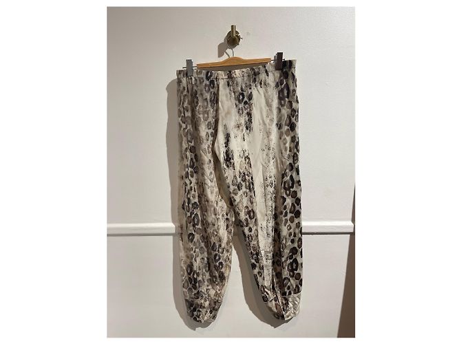 Pantalon Roberto Cavalli beige T.40 - vue 3