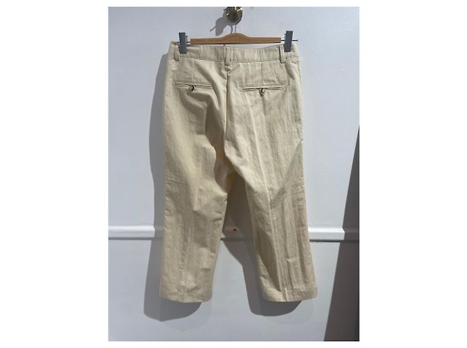 Pantalones Burberry beige T.38 - vista 3