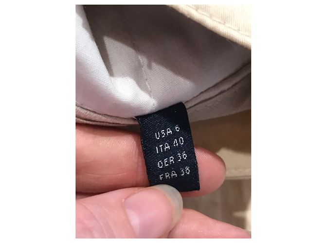 Pantalones Burberry beige T.38 - vista 7
