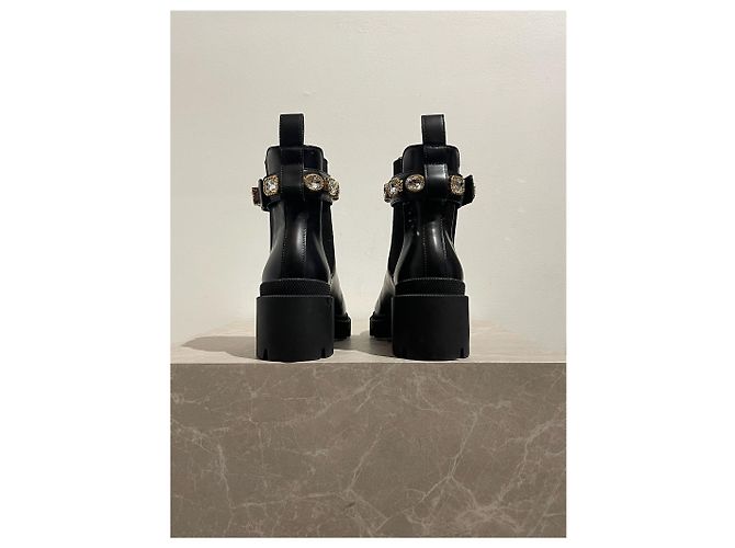 Stivaletti Gucci neri T.35,5 Nero - vista 8