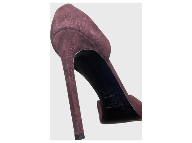 Autre Marque Décolleté Saint Laurent bordeaux T.37,5 Bordò - vista 10