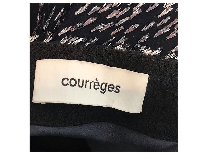 Courreges Top Courrèges Blu Navy con Paillettes Taglia 36 - vista 7
