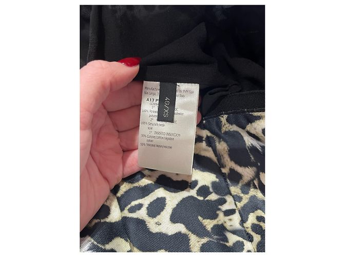 Falda Giambattista Valli leopardo T.36 Negro - vista 5