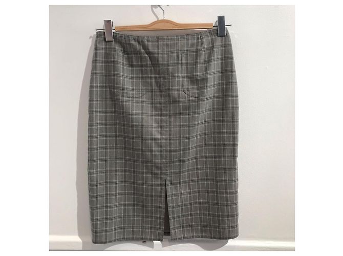 Falda Christian Dior gris T.40 - vista 2
