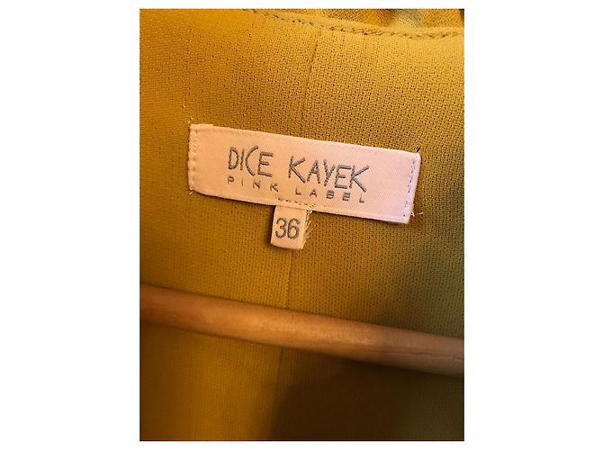 Dice Kayek Kleid in Senfgelb mit Rüschen - Ansicht 5