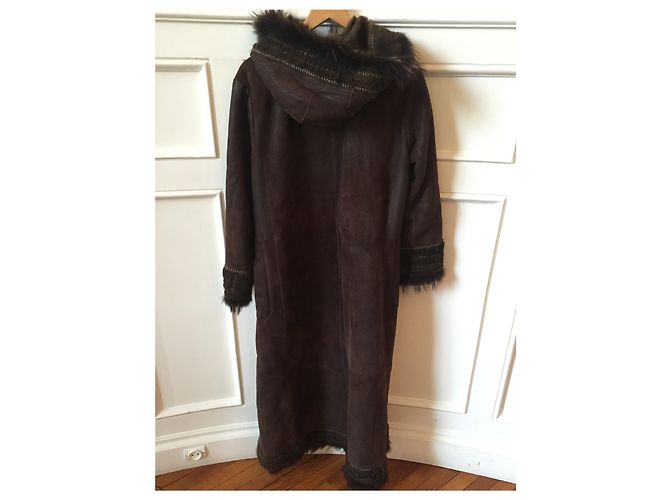 Autre Marque Brauner Shearling-Mantel T.38 - Ansicht 2