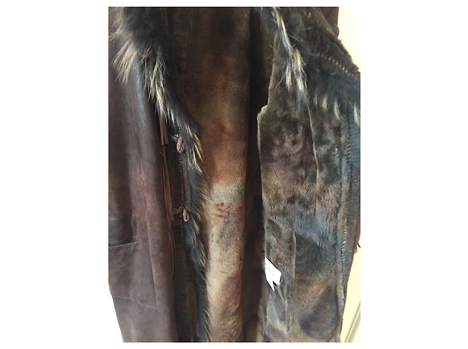 Autre Marque Brauner Shearling-Mantel T.38 - Ansicht 4
