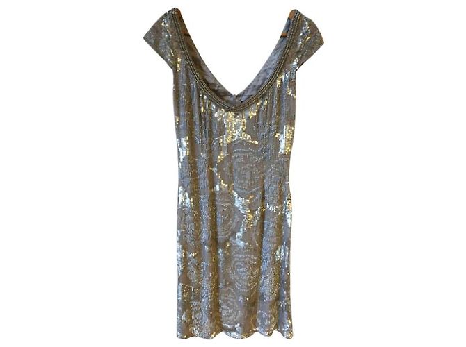 Robe Jenny Packham argent T.38 Silvery - view 5