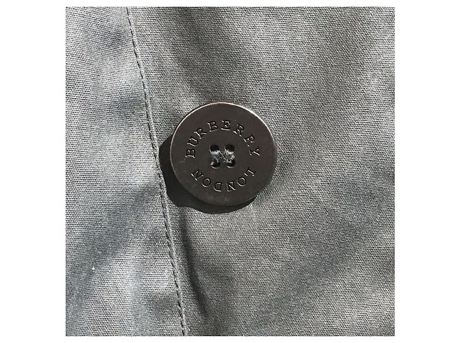 Trench Burberry in cotone nero - vista 3