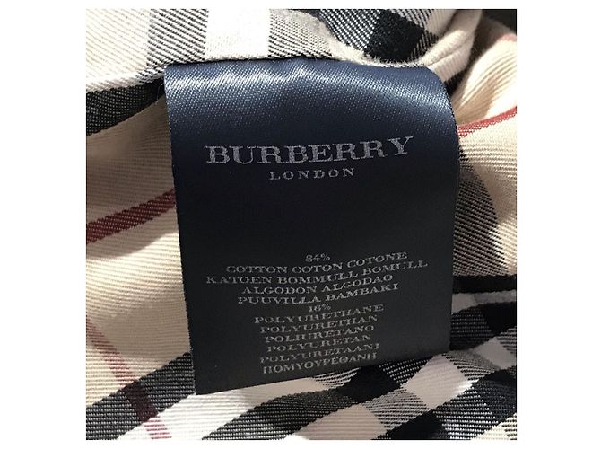 Trench Burberry in cotone nero - vista 7