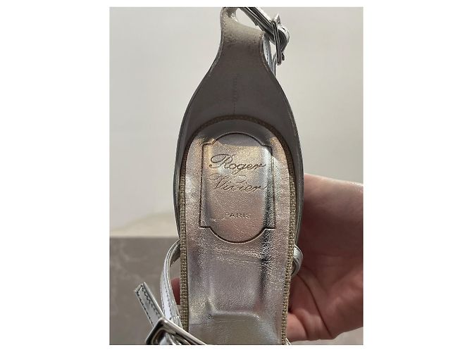 Sandalen Roger Vivier T.39 Beige - Ansicht 7