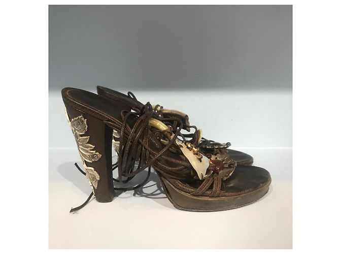 Sandali Emanuel Ungaro T.37 Marrone - vista 2