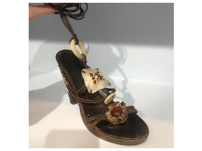 Sandali Emanuel Ungaro T.37 Marrone - vista 3
