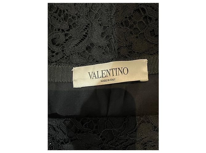 Valentino Garavani Falda Valentino negra T.38 Negro - vista 4
