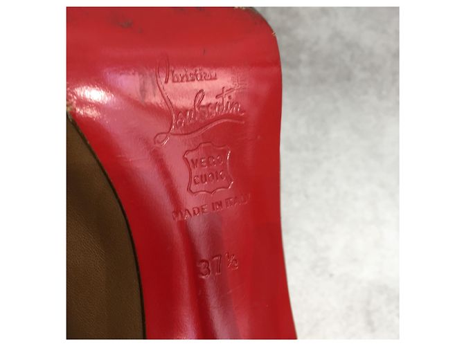 Décolleté Christian Louboutin camel T.37,5 Cammello - vista 7