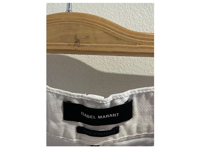 Vaqueros Isabel Marant blancos T.36 - vista 6