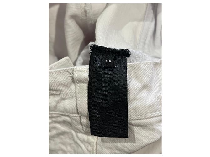 Vaqueros Isabel Marant blancos T.36 - vista 7