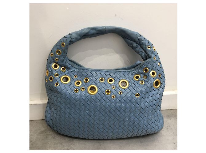 Borsa Bottega Veneta Blu Collector - vista 2
