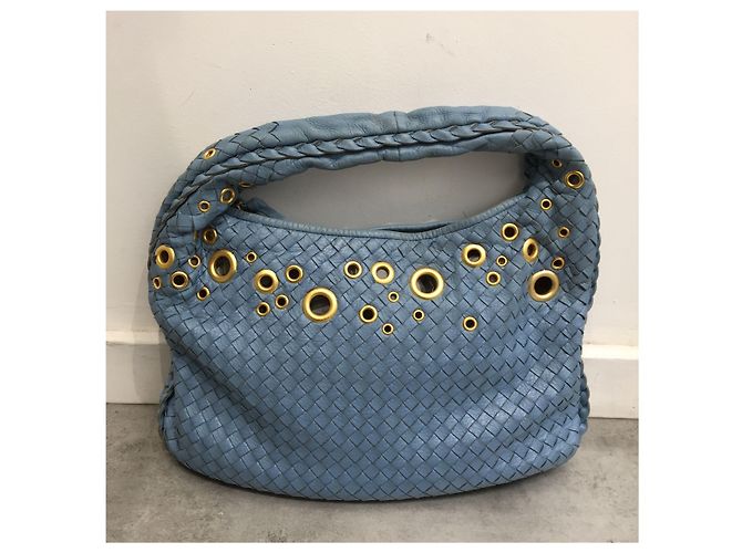 Borsa Bottega Veneta Blu Collector - vista 4