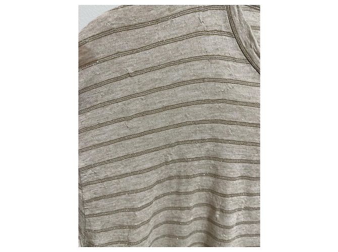 Autre Marque Camiseta Saint Laurent beige T.S - vista 3