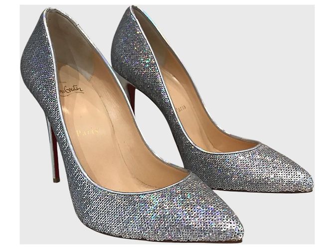 Pigalle Décolleté Christian Louboutin argento T.39 - vista 2