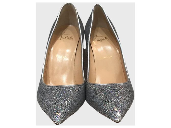 Pigalle Décolleté Christian Louboutin argento T.39 - vista 3