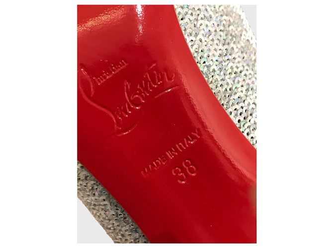 Pigalle Décolleté Christian Louboutin argento T.39 - vista 6