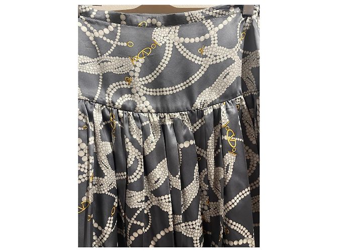 Valentino Garavani Falda Valentino gris T.40 - vista 2