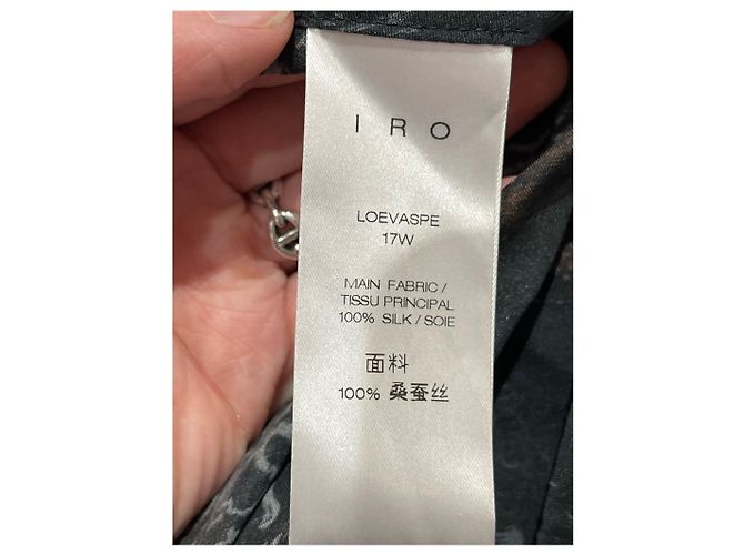 Gonna Iro con spalline T.36 Grigio - vista 4