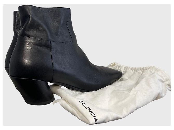 Stivaletti Balenciaga neri T.40 Nero - vista 8