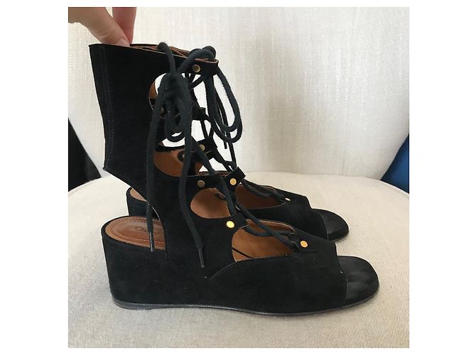 Sandali Chloé neri T.36,5 Nero - vista 2