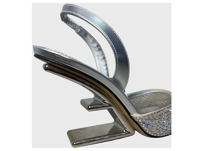 Fendi Pumps silber T.36 Metallisch - Ansicht 4