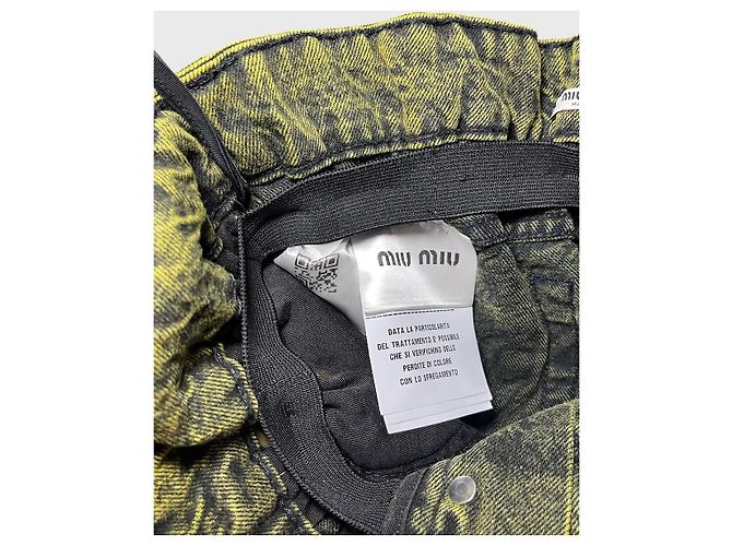 Vaqueros Miu Miu amarillos T.24 - vista 8