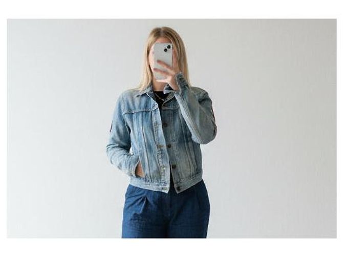Autre Marque Chaqueta vaquera Saint Laurent T.S Azul - vista 3