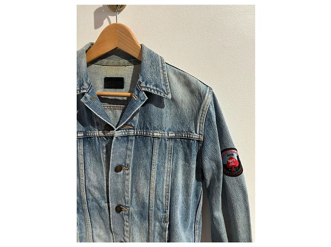 Autre Marque Chaqueta vaquera Saint Laurent T.S Azul - vista 4