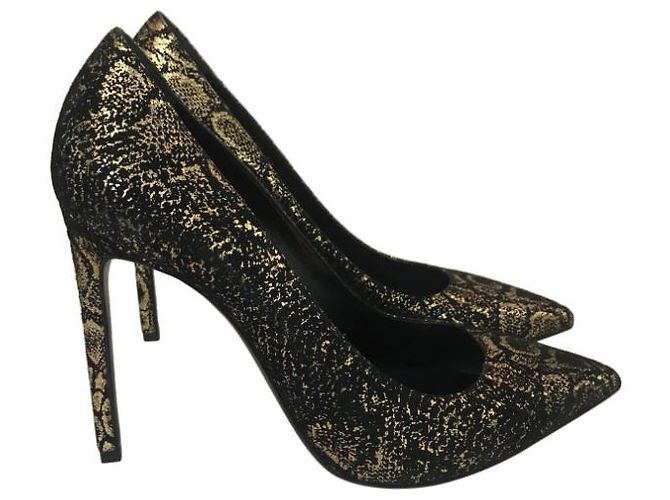 Autre Marque Décolleté Saint Laurent nere T.39 Nero - vista 6