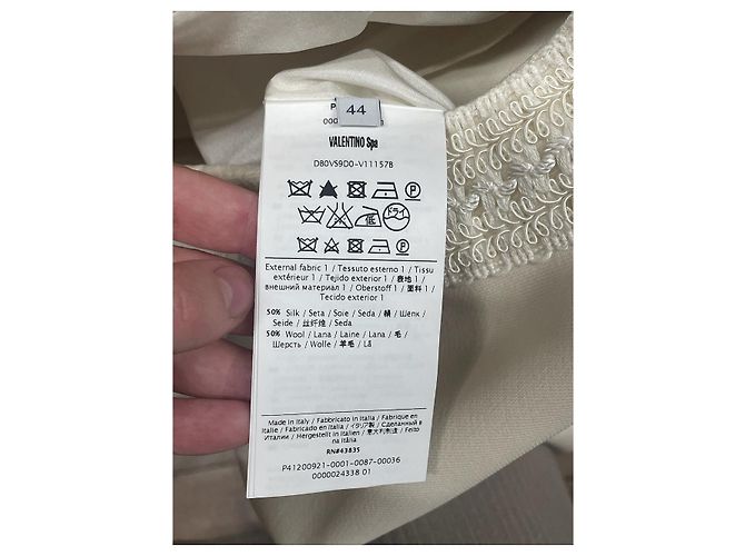 Valentino Garavani Valentino Kleid ecru T.40 Beige - Ansicht 10