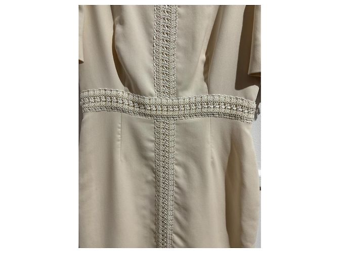 Valentino Garavani Valentino Kleid ecru T.40 Beige - Ansicht 3